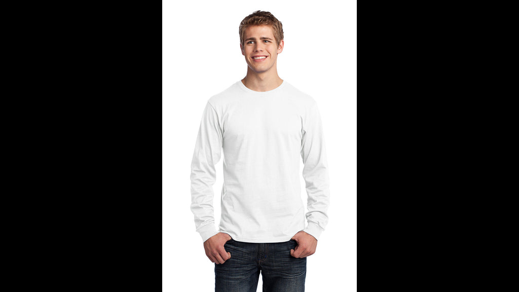 White Long Sleeve Cotton T-shirt