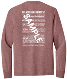 Old Milford Porchfest DM132 - Blush Frost - District® Perfect Tri® Long Sleeve Tee