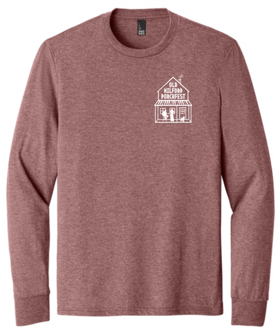 Old Milford Porchfest DM132 - Blush Frost - District® Perfect Tri® Long Sleeve Tee
