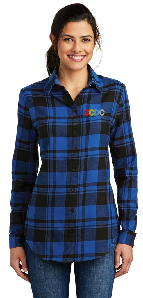 3CDC Port Authority® Ladies Plaid Flannel Tunic