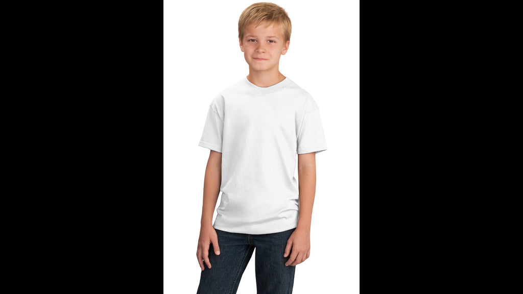 White Youth Cotton T-shirt