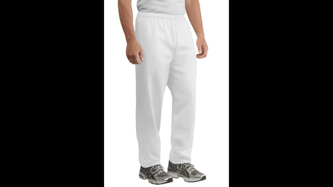 White Sweatpants with Pockets